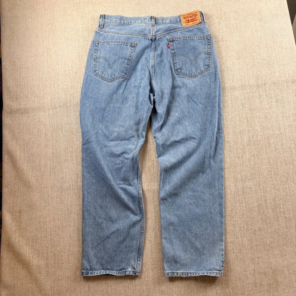 Vintage 02/06 Levis 550 Relaxed Fit Tapered Leg Blue Denim Jeans Mens 36x30 Y2K